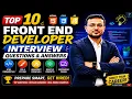 Front End Developer Interview Questions and Answers Top Best 10 Q A Frontend Interview Tips