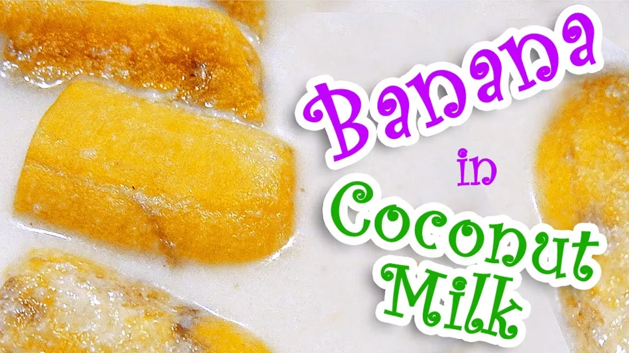 How to Make Banana in Coconut Milk Thai Dessert