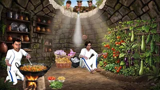 Underground Kitchen Inside The Well Thief Jail Escape Hindi Kahani Moral Stories Funny Comedy Video