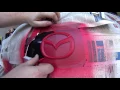Mazda 3 Logo Red and Black PlastiDip