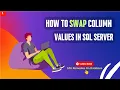 How to swap column values in SQL How do I swap data in a column in SQL