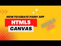 Build Simple Paint App using HTML CSS JavaScript