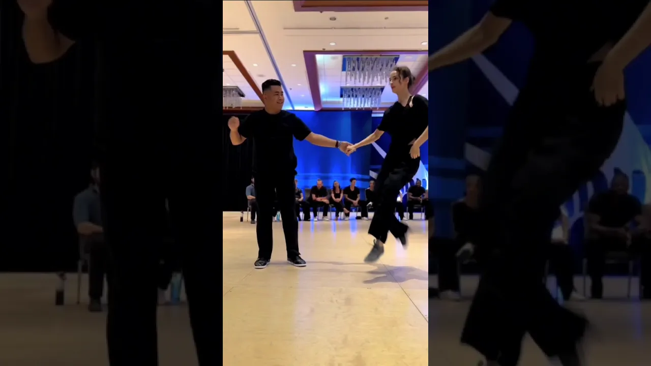 Graceful AND goofy 🦢🤣 #improv #westcoastswing