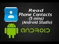 Read Phone contact just 5 mins in Android Studio
