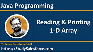 15 Java Program 1-D Array Read and Print in Java by Sanjay Gupta