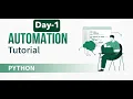 Python Automation Day-1 Complete Setup PyAutoGUI Mini Automation Project