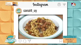 Pasta con radicchio y salchicha, una plato italiano lleno de sabor