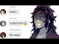 If Long hair Tanjiro meet Muzan Hashiras Infinity Castle Arc Demon Slayer Discord chat