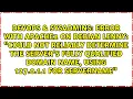 Error with Apache2 on Debian Lenny Could not reliably determine the server s fully qualified
