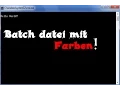 Batch Tutorial Farben und Variablen GERMAN