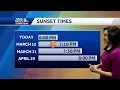 Sun sets at 6 p m today in south-central Pennsylvania