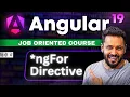 Angular 19 Tutorial in Hindi ngFor directive Structural Directives