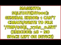 SQLSTATE HY000 General error 1 Can t to file tmp MYI Errcode 28