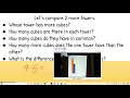 Unit 3 Module 4 Session 4 Comparing Number Cube Towers