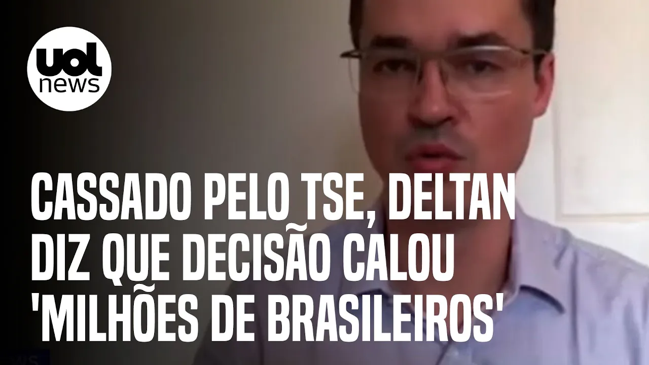 Deltan Dallagnol diz que 'milhões de brasileiros foram calados' após decisão do TSE