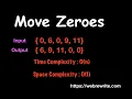 Move Zeroes LeetCode Move Zeroes to End of Array Programming Tutorials