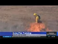 Firefighters practice live fire training in Riverside County