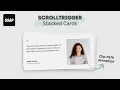 Stacked Card Animation with GSAP ScrollTrigger