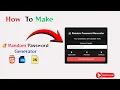 How To Make Random Password Generator Using HTML CSS JavaScript Complete Step-by-Step Tutorial