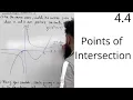 Edexcel AS Level Maths 4 4 Points of Intersection