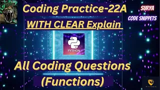 Coding Practice 22A Functions CCBP