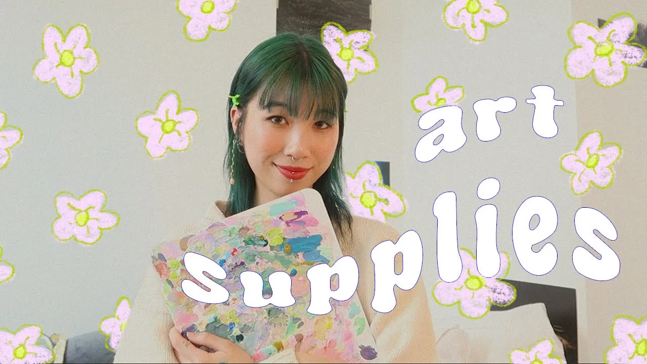 talking about my favorite art supplies as a painting student. 🌸🎨