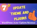 How To Update Plugins Themes In WordPress Including Auto Updates Manual