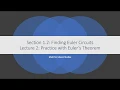 Math for Liberal Studies - Lecture 1 2 2 Practice with Euler s Theorem