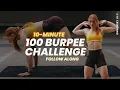 100 Burpees in 10 Minutes - Follow Along Workout w Warm Up No Talking Burpee Challenge