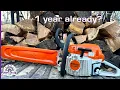 1 year review - Stihl MS261C professional chainsaw 3 years with our Canadian Split-Fire