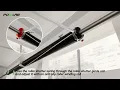 POWLAB Pair of 2 Garage Door Torsion Springs with Non-Slip Winding Bars Gloves 18 000 Cycles