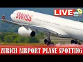 LIVE Sunday RUSH HOUR Plane Spotting at Zurich Airport