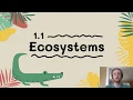 APES Notes 1 1 - Ecosystems