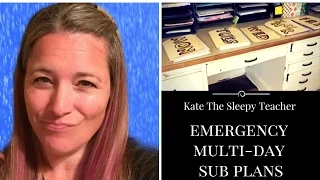 EMERGENCY SUB PLANS MULTIPLE DAY l TEACHER TIP
