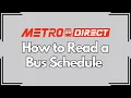 How to Read a Bus Schedule with Voiceover Multi-Language Closed-Captions