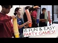 15 Fun Easy Party Games For Kids And Adults Minute to Win It Party