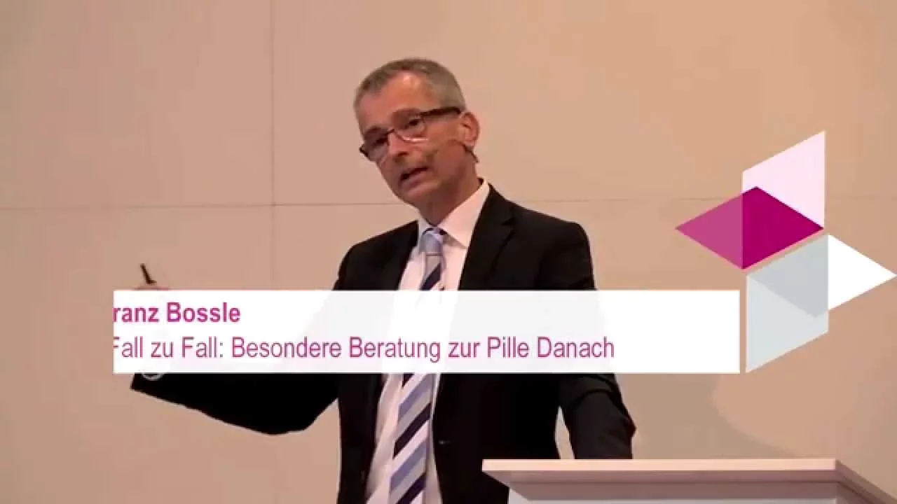 
          
          
          
            
            Von Fall zu Fall: Besondere Beratung zur Pille Danach (Dr. Franz Bossle)
          
        . 