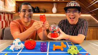 FIZEMOS A SUPER TROCA DE MUITOS SQUISHYS RAROS!!