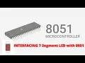 Interfacing 7 segment LED display with 8051 Microcontroller projects Proteus Simulation