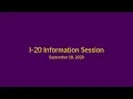 I 20 Info Session