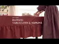 Download Lagu How to sew a ruffled tablecloth and napkins | Sewing School with Sara SJ Kim