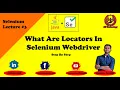 What Are Locators In Selenium Webdriver ID Name LinkText PartialLinkText TagName ClassName