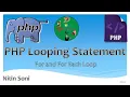 Lecture 23 - How to use For Foreach loop using PHP By Nitin Sir