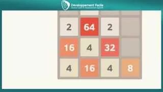 Creez le fameux jeu 2048 en JavaScript HTML5 avec le code source complet et commente