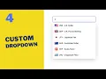 How To Create Custom Dropdown Using HTML CSS JavaScript Part 4