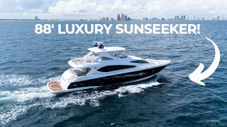 Sunseeker 88 “Funseeker” Yacht Tour | FLIBS Luxury Yacht Walkthrough