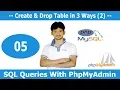 MySQL Database Tutorials in Bangla Part-05 Create Drop Table in 3 Ways 2