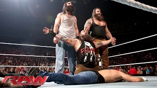 Roman Reigns Dean Ambrose Vs Bray Wyatt Luke Harper Raw Aug 24 2015 