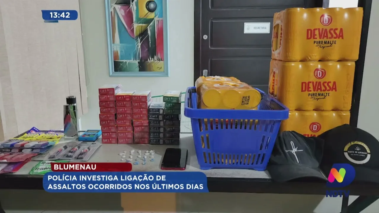 Blumenau: polícia investiga ligação de assaltos ocorridos nos últimos dias