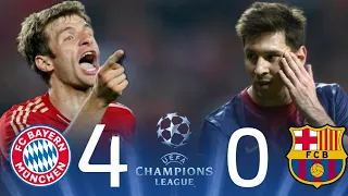 نار نار من الذاكرة ملخص مباراة بايرن ميونخ 4 0 برشلونة دوري الأبطال 2013 بتعليق الشوالي FHD 